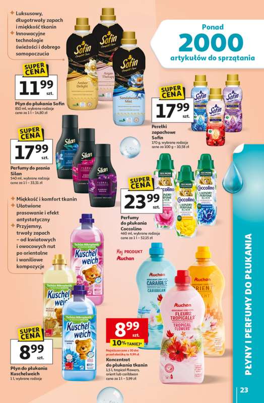 Auchan - gazetka promocyjna Gazetka Strefa Porządki Hipermarket Auchan od środy 18.03 do wtorku 07.04 - strona 23