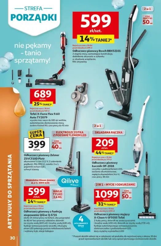 Auchan - gazetka promocyjna Gazetka Strefa Porządki Hipermarket Auchan od środy 18.03 do wtorku 07.04 - strona 30