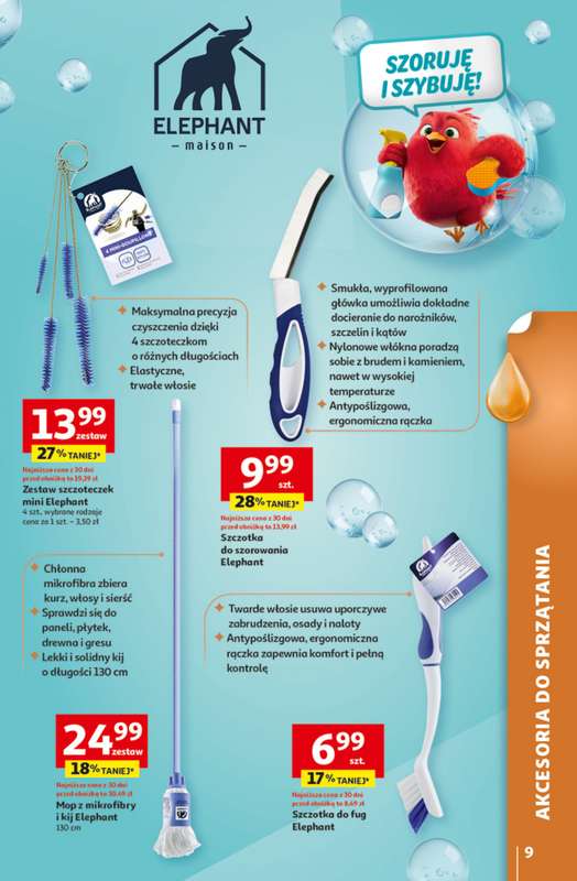 Auchan - gazetka promocyjna Gazetka Strefa Porządki Hipermarket Auchan od środy 18.03 do wtorku 07.04 - strona 9