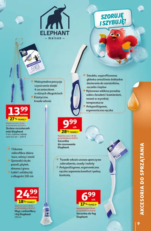 Auchan - gazetka promocyjna Gazetka Strefa Porządki Hipermarket Auchan od środy 18.03 do wtorku 07.04 - strona 9