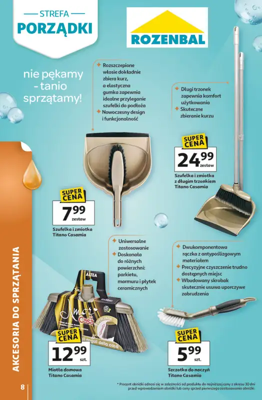 Auchan - gazetka promocyjna Gazetka Strefa Porządki Hipermarket Auchan od środy 18.03 do wtorku 07.04 - strona 8