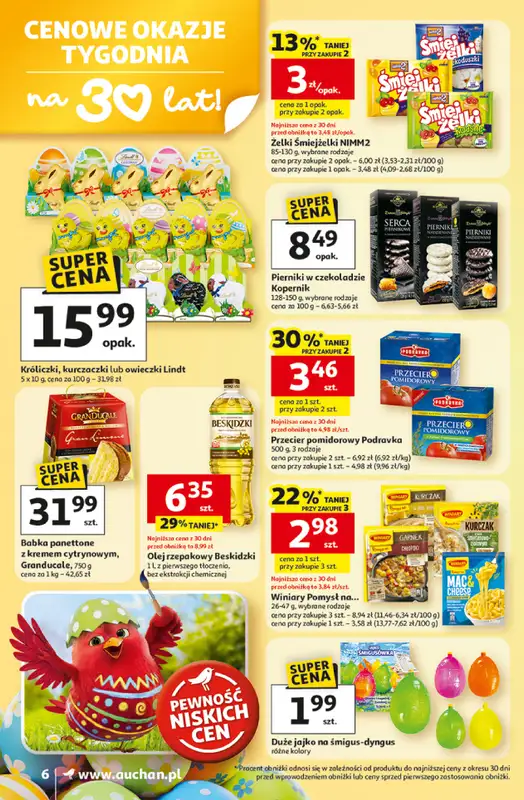 Auchan - gazetka promocyjna Gazetka 30 Lat Supermarket Auchan od czwartku 19.03 do środy 25.03 - strona 6
