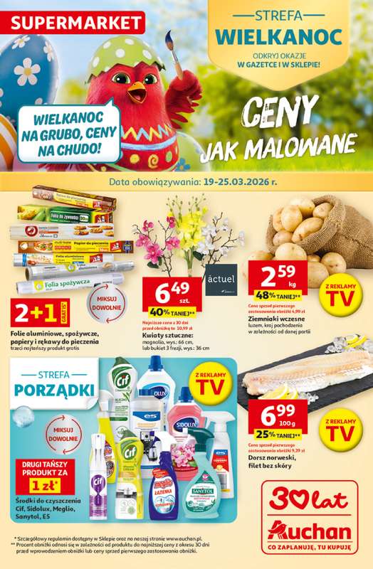 Auchan - gazetka promocyjna Gazetka 30 Lat Supermarket Auchan od czwartku 19.03 do środy 25.03