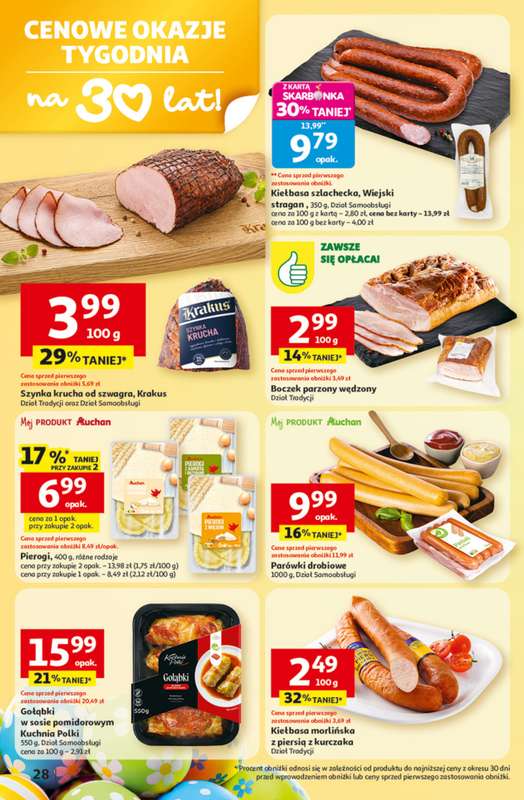 Auchan - gazetka promocyjna Gazetka 30 Lat Hipermarket Auchan od czwartku 19.03 do środy 25.03 - strona 28
