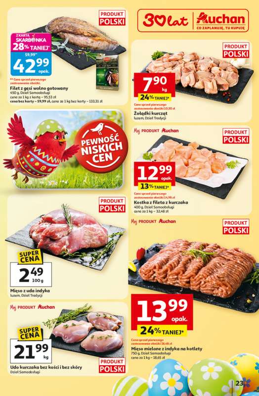 Auchan - gazetka promocyjna Gazetka 30 Lat Hipermarket Auchan od czwartku 19.03 do środy 25.03 - strona 23