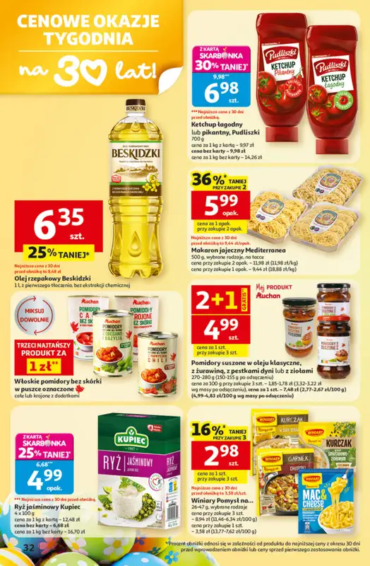 Auchan - gazetka promocyjna Gazetka 30 Lat Hipermarket Auchan od czwartku 19.03 do środy 25.03 - strona 32