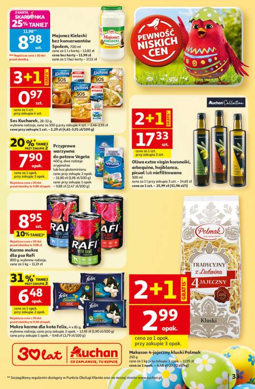 Auchan - gazetka promocyjna Gazetka 30 Lat Hipermarket Auchan od czwartku 19.03 do środy 25.03 - strona 33