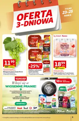 Auchan - gazetka promocyjna Gazetka 30 Lat Hipermarket Auchan od czwartku 19.03 do środy 25.03 - strona 3