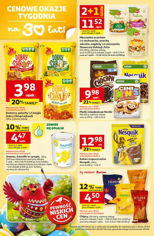 Auchan - gazetka promocyjna Gazetka 30 Lat Hipermarket Auchan od czwartku 19.03 do środy 25.03 - strona 30