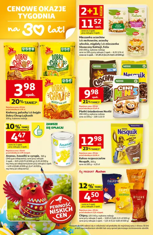 Auchan - gazetka promocyjna Gazetka 30 Lat Hipermarket Auchan od czwartku 19.03 do środy 25.03 - strona 30