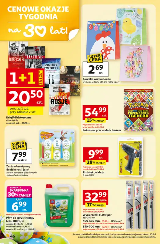 Auchan - gazetka promocyjna Gazetka 30 Lat Hipermarket Auchan od czwartku 19.03 do środy 25.03 - strona 46