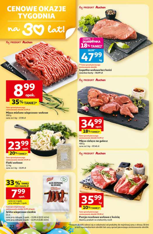 Auchan - gazetka promocyjna Gazetka 30 Lat Hipermarket Auchan od czwartku 19.03 do środy 25.03 - strona 22