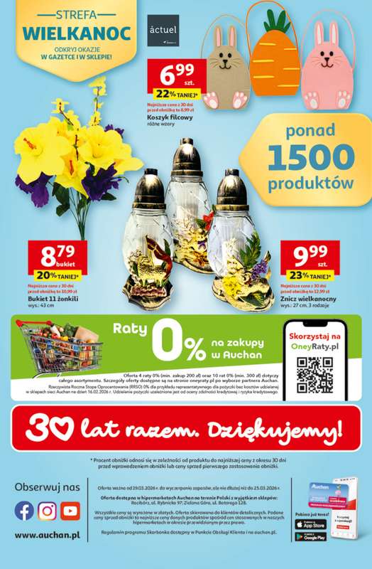 Auchan - gazetka promocyjna Gazetka 30 Lat Hipermarket Auchan od czwartku 19.03 do środy 25.03 - strona 49