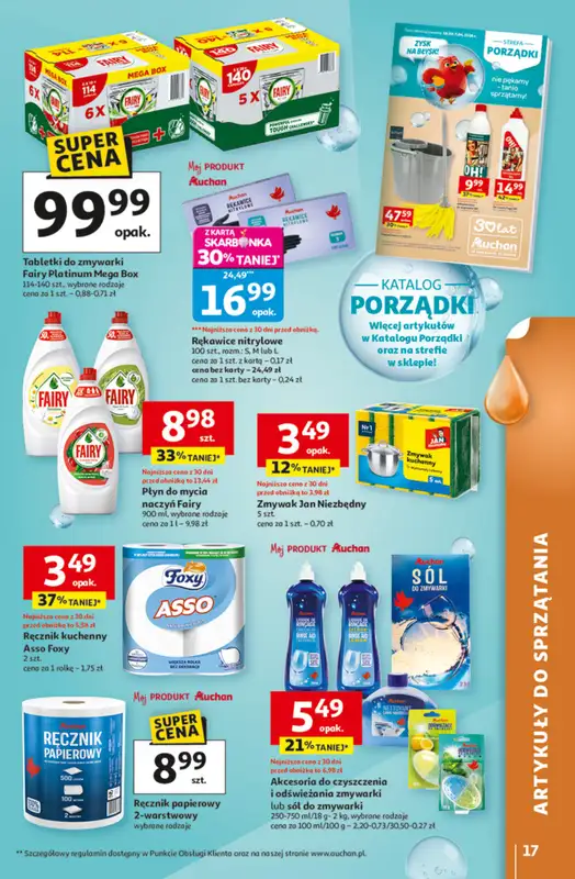 Auchan - gazetka promocyjna Gazetka 30 Lat Hipermarket Auchan od czwartku 19.03 do środy 25.03 - strona 17