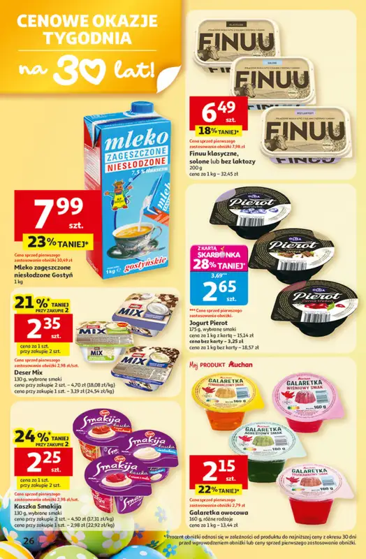 Auchan - gazetka promocyjna Gazetka 30 Lat Hipermarket Auchan od czwartku 19.03 do środy 25.03 - strona 26
