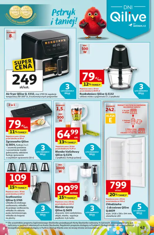 Auchan - gazetka promocyjna Gazetka 30 Lat Hipermarket Auchan od czwartku 19.03 do środy 25.03 - strona 43