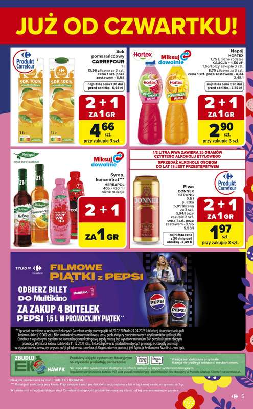 Carrefour Market - gazetka promocyjna Gazetka Weekend promek już od czwartku od czwartku 19.03 do soboty 21.03 - strona 5