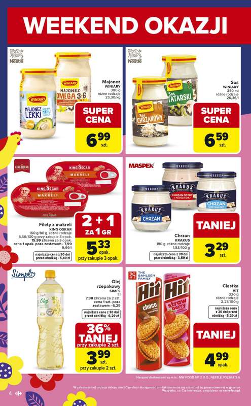 Carrefour Market - gazetka promocyjna Gazetka Weekend promek już od czwartku od czwartku 19.03 do soboty 21.03 - strona 4