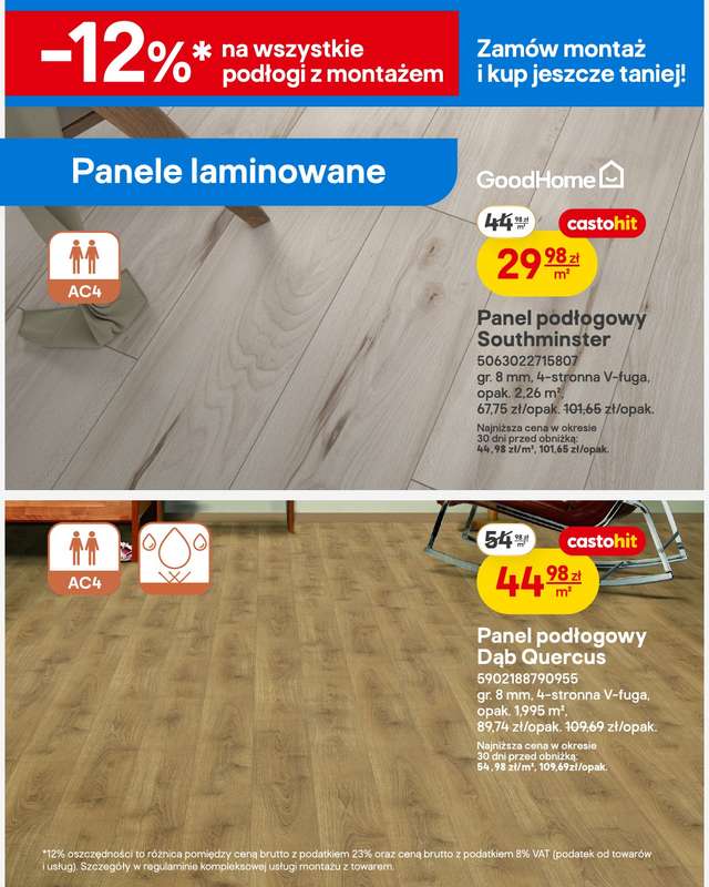 Castorama - gazetka promocyjna Drzwi, podłogi, tekstylia od środy 18.03 do poniedziałku 06.04 - strona 9