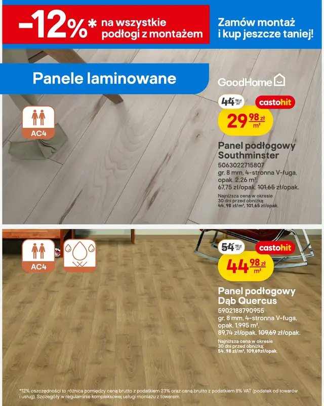 Castorama - gazetka promocyjna Drzwi, podłogi, tekstylia od środy 18.03 do poniedziałku 06.04 - strona 9