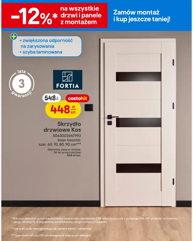 Castorama - gazetka promocyjna Drzwi, podłogi, tekstylia od środy 18.03 do poniedziałku 06.04 - strona 3