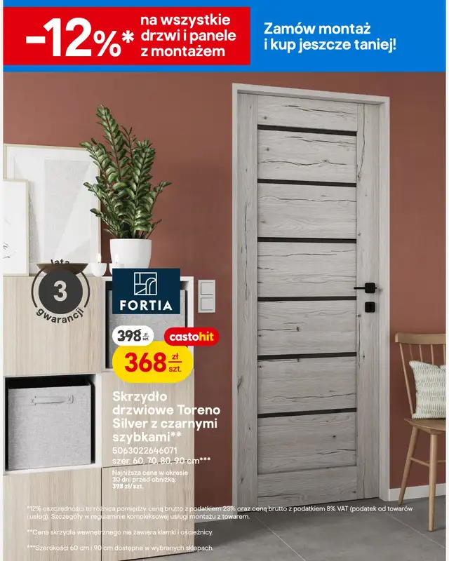 Castorama - gazetka promocyjna Drzwi, podłogi, tekstylia od środy 18.03 do poniedziałku 06.04 - strona 8