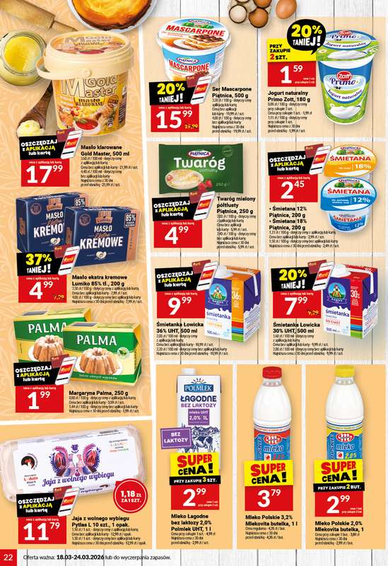 Twój Market - gazetka promocyjna Gazetka od środy 18.03 do wtorku 24.03 - strona 22