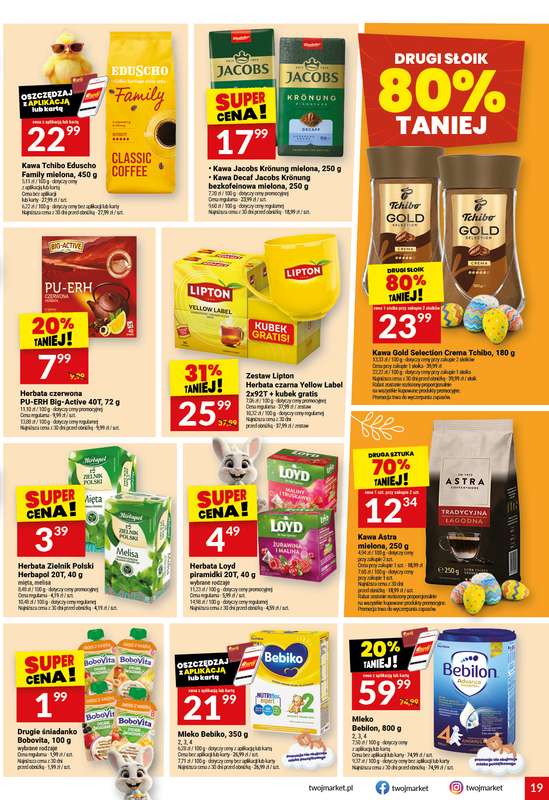 Twój Market - gazetka promocyjna Gazetka od środy 18.03 do wtorku 24.03 - strona 19