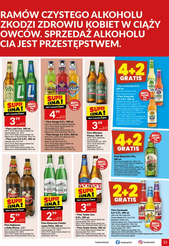 Twój Market - gazetka promocyjna Gazetka od środy 18.03 do wtorku 24.03 - strona 33