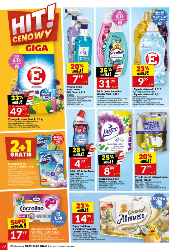 Twój Market - gazetka promocyjna Gazetka od środy 18.03 do wtorku 24.03 - strona 38
