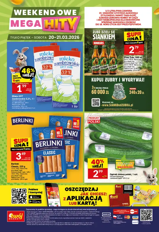 Twój Market - gazetka promocyjna Gazetka od środy 18.03 do wtorku 24.03 - strona 40