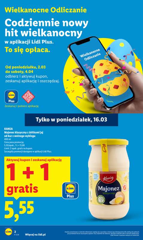 Lidl - gazetka promocyjna Oferta od poniedziałku od poniedziałku 16.03 do środy 18.03 - strona 2