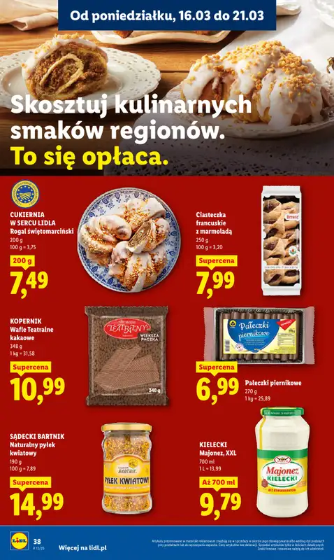 Lidl - gazetka promocyjna Oferta od poniedziałku od poniedziałku 16.03 do środy 18.03 - strona 40