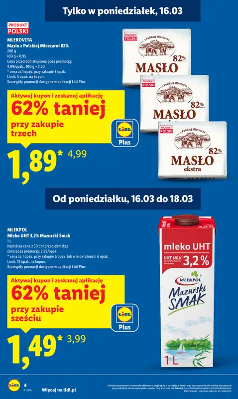 Lidl - gazetka promocyjna Oferta od poniedziałku od poniedziałku 16.03 do środy 18.03 - strona 4