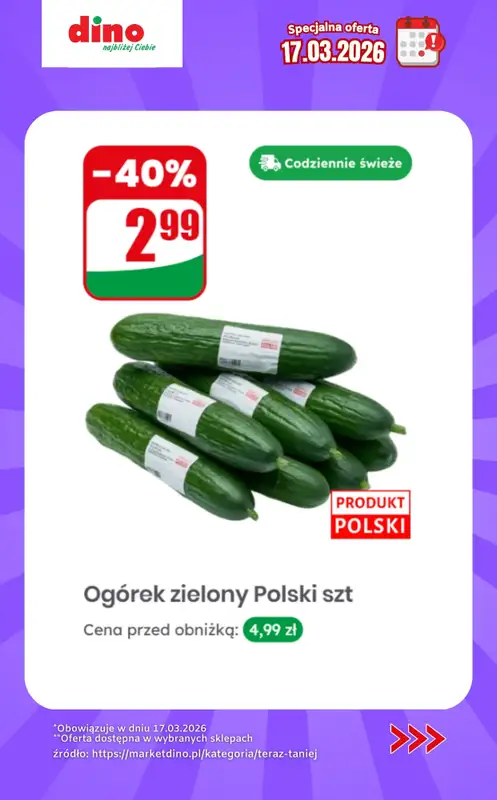 Dino - gazetka promocyjna Specjalna oferta na 17.03.2026 - promocje spoza gazetki od wtorku 17.03 do wtorku 17.03 - strona 7