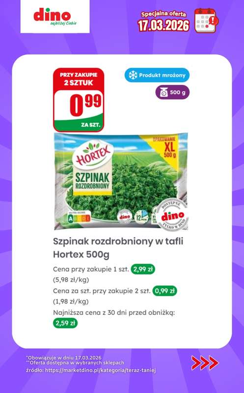 Dino - gazetka promocyjna Specjalna oferta na 17.03.2026 - promocje spoza gazetki od wtorku 17.03 do wtorku 17.03 - strona 5