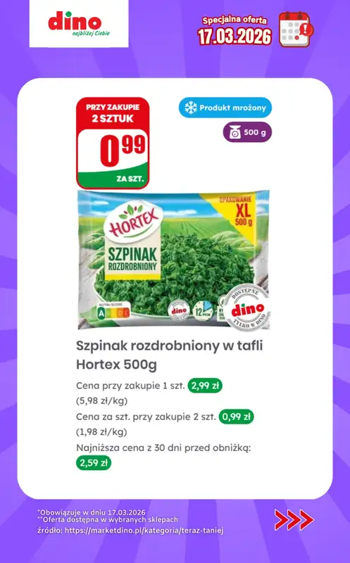 Dino - gazetka promocyjna Specjalna oferta na 17.03.2026 - promocje spoza gazetki od wtorku 17.03 do wtorku 17.03 - strona 5