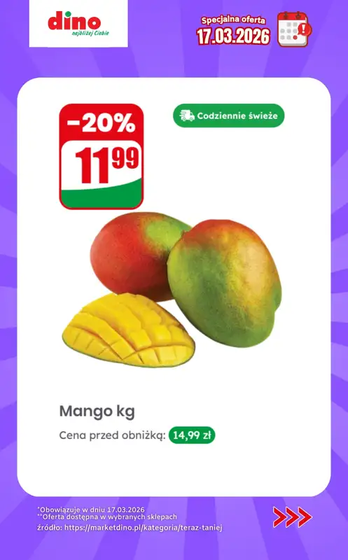 Dino - gazetka promocyjna Specjalna oferta na 17.03.2026 - promocje spoza gazetki od wtorku 17.03 do wtorku 17.03 - strona 2