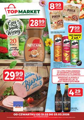 Top Market - gazetka promocyjna Gazetka od czwartku 19.03 do środy 25.03