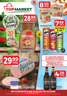 Top Market - gazetka promocyjna Gazetka od czwartku 19.03 do środy 25.03