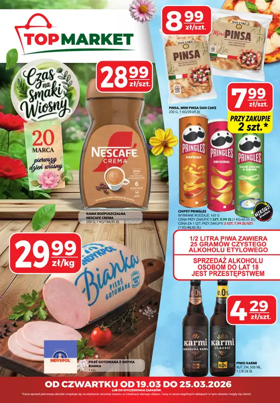 Top Market - gazetka promocyjna Gazetka od czwartku 19.03 do środy 25.03