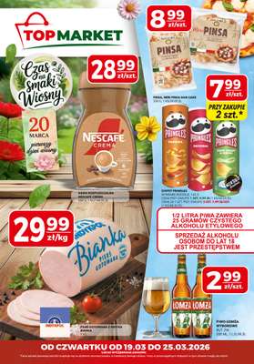 Top Market - gazetka promocyjna Gazetka od czwartku 19.03 do środy 25.03