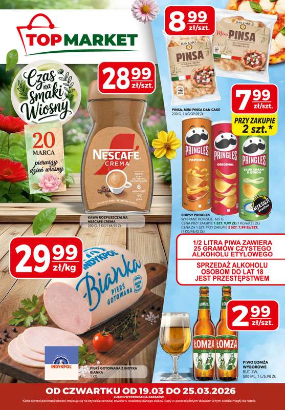 Top Market - gazetka promocyjna Gazetka od czwartku 19.03 do środy 25.03