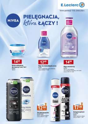 Leclerc - gazetka promocyjna Pielęgnacja, która łączy od wtorku 17.03 do niedzieli 29.03