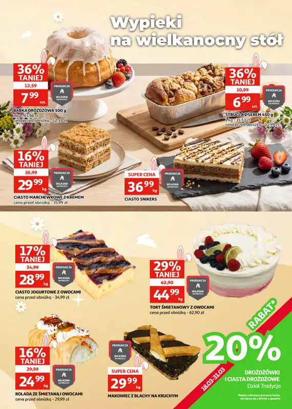 Auchan - gazetka promocyjna Gazetka Zielona Góra I Wielkanocne okazje od środy 18.03 do wtorku 31.03 - strona 9