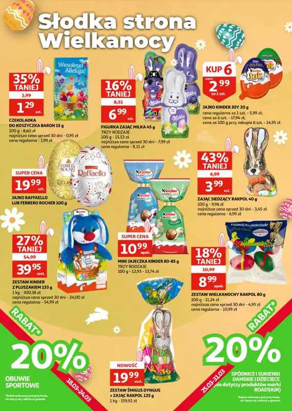 Auchan - gazetka promocyjna Gazetka Zielona Góra I Wielkanocne okazje od środy 18.03 do wtorku 31.03 - strona 16