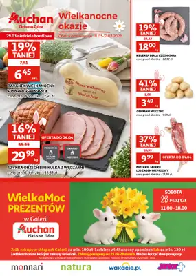 Auchan - gazetka promocyjna Gazetka Zielona Góra I Wielkanocne okazje od środy 18.03 do wtorku 31.03
