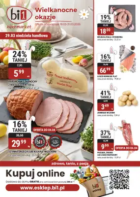 bi1 - gazetka promocyjna Gazetka Bielsko-Biała I Wielkanocne okazje od środy 18.03 do wtorku 31.03