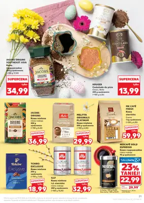 Kaufland - gazetka promocyjna Oferta Kaufland - Wielkanocne smaki od czwartku 19.03 do soboty 04.04 - strona 21