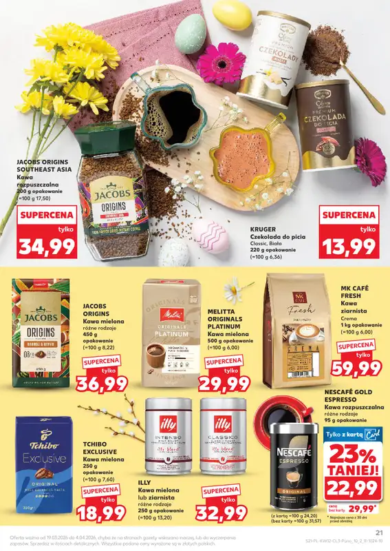 Kaufland - gazetka promocyjna Oferta Kaufland - Wielkanocne smaki od czwartku 19.03 do soboty 04.04 - strona 21